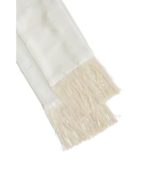 Le Sundial Opera Scarf - White
