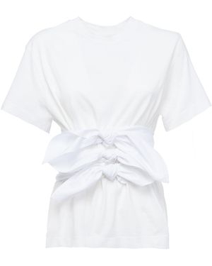 DES_PHEMMES Classic Cotton T-Shirt - White