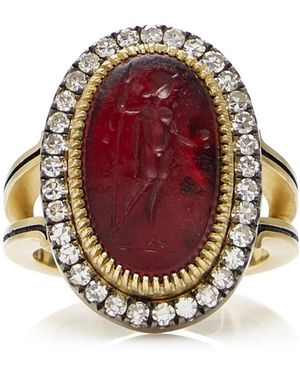 Sylva & Cie Ancient Apollo Seal Ring - Red