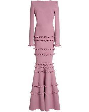 Greta Constantine Loovin Ruffled Long Sleeve Dress - Pink