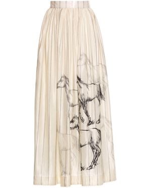 Agua Bendita Tangelo Arena Cotton Skirt - Natural