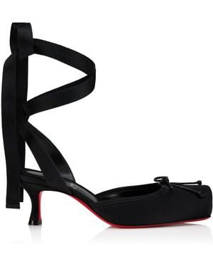 Christian Louboutin Cassia 55Mm Crepe Satin Court Shoes - White