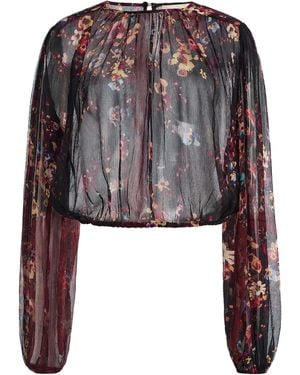 Ulla Johnson Elenora Printed Silk Blouse - Black