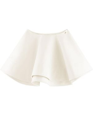 ARAKII Exclusive Bell Satin Mini Skirt - White