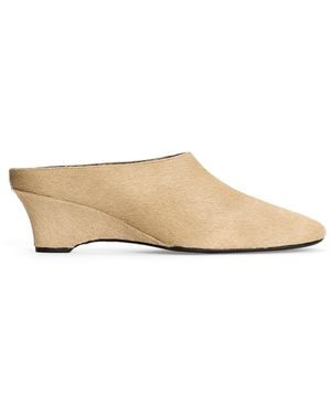 By Malene Birger Silvinna Pony Hair Mule - Natural