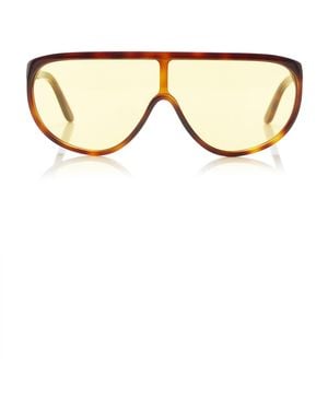 TOTEME Shield Aviator-Frame Acetate Sunglasses - Natural