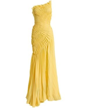 Georgia Hardinge Eden Georgette Maxi Dress - Yellow