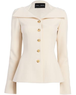 Proenza Schouler Dara Wool-Blend Jacket - Natural
