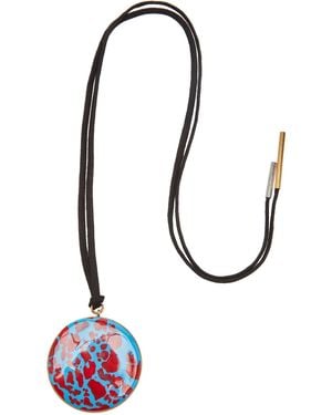 Dries Van Noten Enamel Pendant Necklace - Black