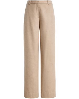 Twp Ellie Wool; Silk And Cashmere Trousers - Natural