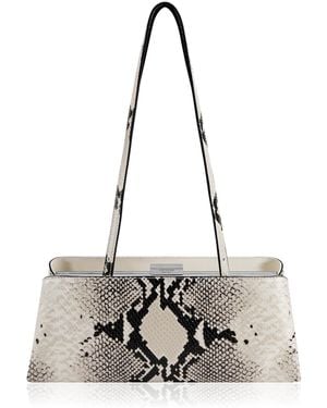 VERAFIED Python Éclair Bag - White