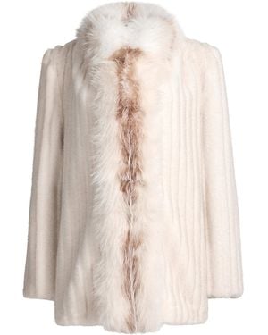 DUCIE Sienna Faux Fur Jacket - Natural