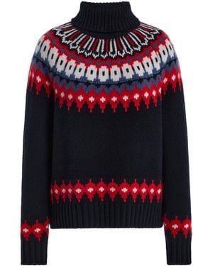 Bogner Ingrid Cashmere Fair Isle Jumper - Black