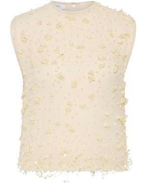 Rachel Gilbert Anika Embellished Top - Natural