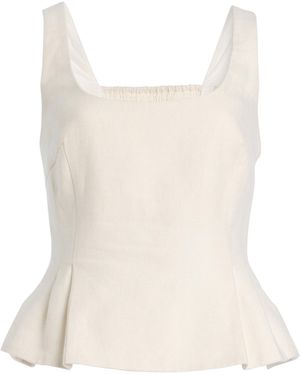Posse Exclusive Rosalie Linen Top - White
