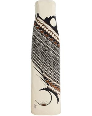 Heirlome Alex Jurado Silk Maxi Dress - Natural