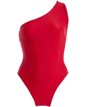 Ziah Leme Asymmetric One-Piece Swimsuit - Red