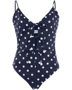 Sea Pauline Polka-Dot One-Piece Swimsuit - Blue