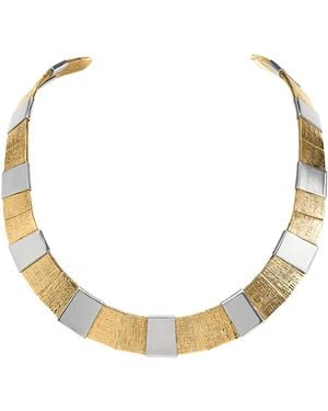 Juju Vera Exclusive Riviera Athena Two-Tone Collar Necklace - White