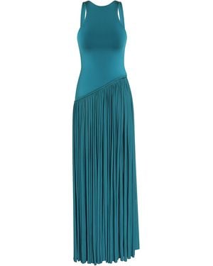 Zimmermann Luna Open-Back Jersey Maxi Dress - Blue