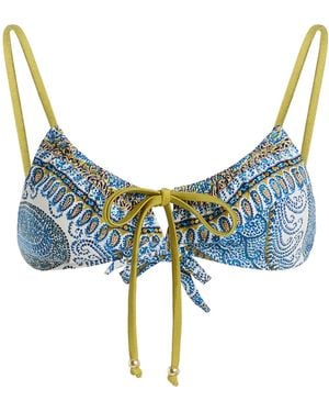 BOTEH Arcadia Paisley Gathered Bralette - Blue