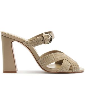 Alexandre Birman Naika Leather Mules - Metallic