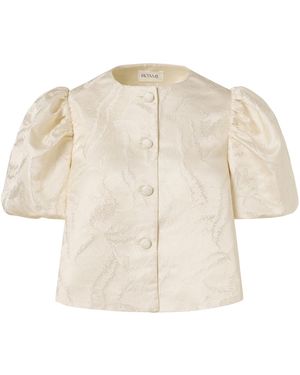 ROAME. Camila Jacquard Jacket - Natural
