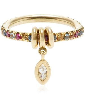 Spinelli Kilcollin Exclusive La Isla 18k Yellow Gold Pia Marquise Ring - White