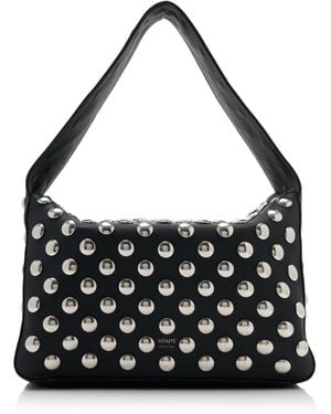 KHAITE Elena Studded Leather Shoulder Bag - Black
