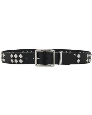 FRAME X Amelia The Stud Belt - Black