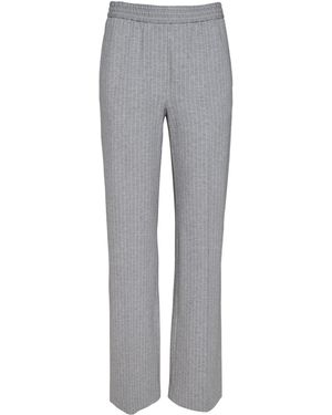 ORIANE 1986 The Jogger Striped Straight-Leg Pants - Gray