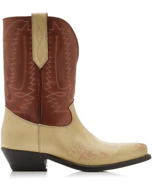 Golden Goose Wish Star Low Leather Boots - Brown
