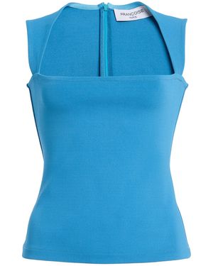 Franchise Winnie Squared Neck Top - Blue
