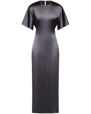 FFORME Imogen Seamless Satin Maxi T-Shirt Dress - Black