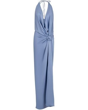 Silvia Tcherassi Torgiano Knot-Detailed Gown - Blue