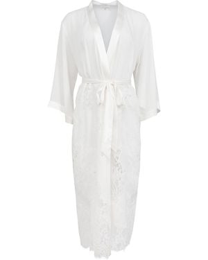 Fleur du Mal Mia Lace Robe - White