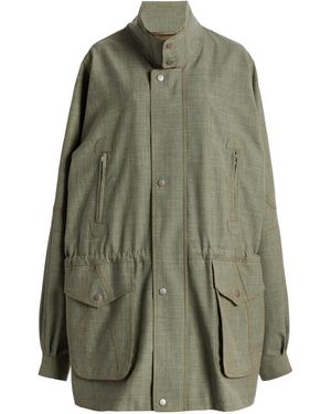 Christopher Esber Hunt Wool-Linen Jacket - Green