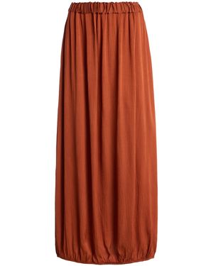 Bondi Born Ardea Bubble Crepe Maxi Skirt - Orange