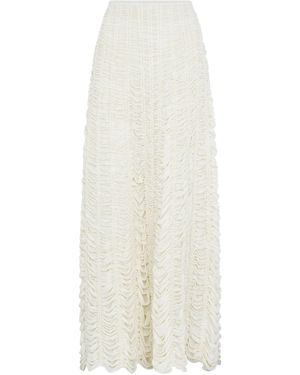 Heirlome Alma Silk Maxi Skirt - White