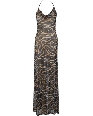 Ay Que Calor Exclusive Lucia Mesh Maxi Dress - White