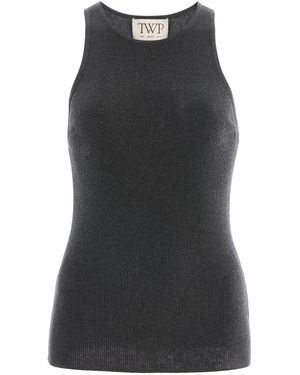 Twp Harbor Cotton-Silk Tank - Black