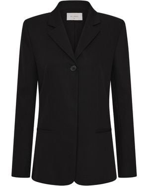 St. Agni Tailored Wool Blazer - Black