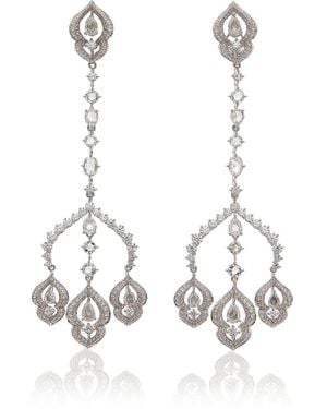 Harakh Haveli 18k White Gold Diamond Earrings