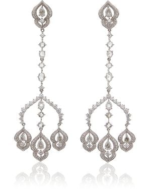 Harakh Haveli 18k White Gold Diamond Earrings