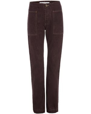RÙADH The Bèbè Cotton Jeans - Red