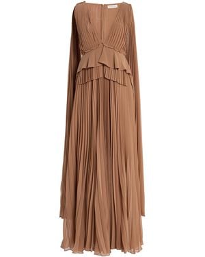 Zimmermann Memento Pleated Gown - Brown