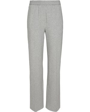 ORIANE 1986 The Jogger Striped Straight-Leg Pants - Gray