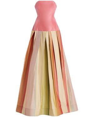 Rosie Assoulin Exclusive Strapless Silk Gown - Multicolour