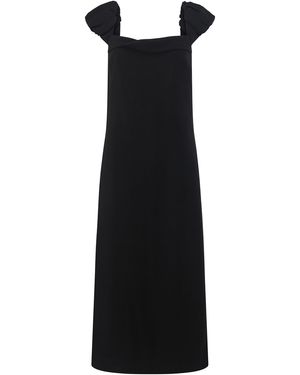 Harris Tapper Robertson Tencel-Wool Maxi Dress - Black