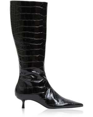 Jonathan Simkhai Janine Knee-High Leather Boot - Black